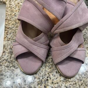 Banana Republic Mauve Strappy Heels NWOB
